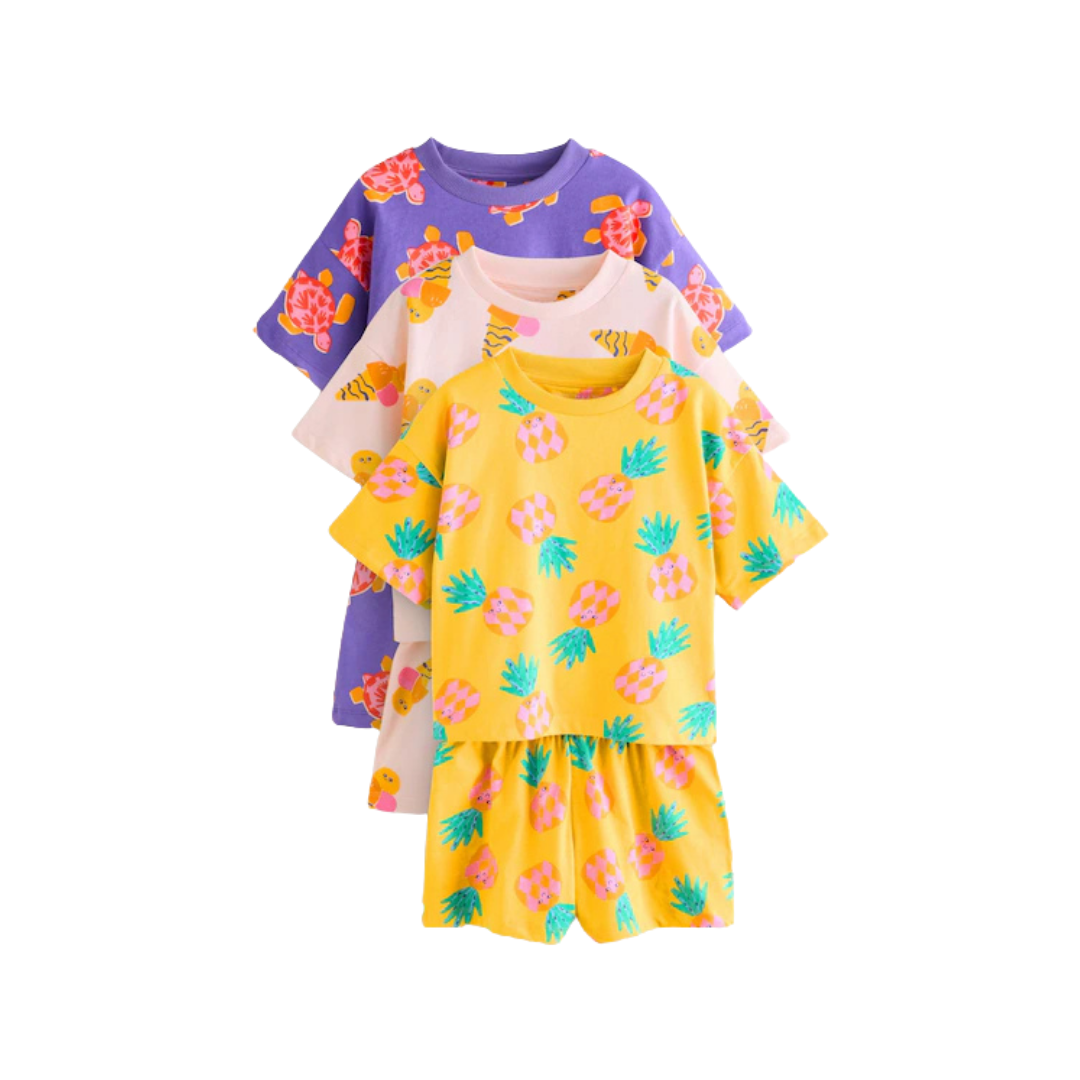 Girls Pajama Set-Pack Of 3